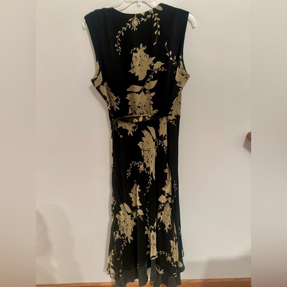 ECI Black and Gold Floral Maxi Dress - Picture 3 of 7